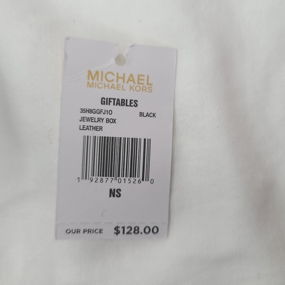 SOLD!!! NWT Michael Kors Black Glitter Jewelry Trinket Box Case Travel. Zippered - Picture 8 of 8